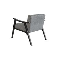 Poltrona Ravena Algodão Cinza e Preta - 6