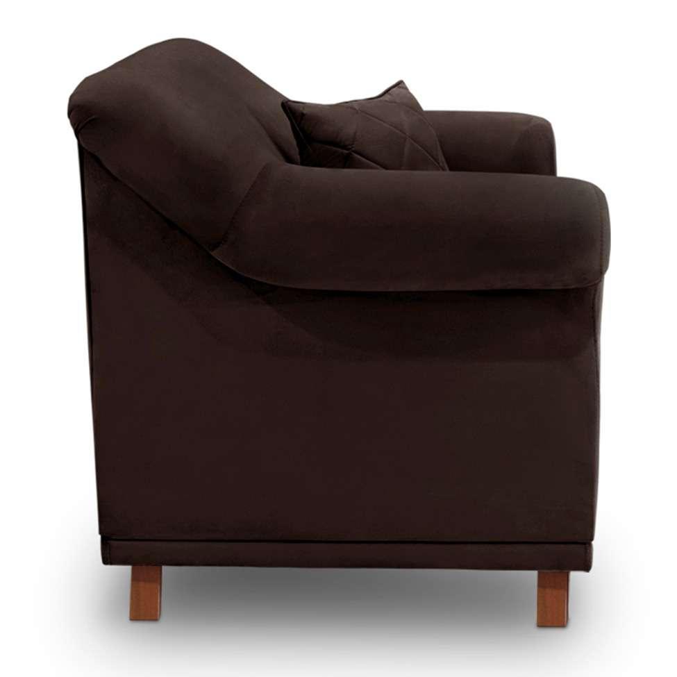 Poltrona Abruzzo Suede Café - 6