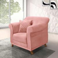 Poltrona Abruzzo Veludo Rosa - 2