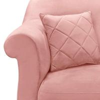 Poltrona Abruzzo Veludo Rosa - 8