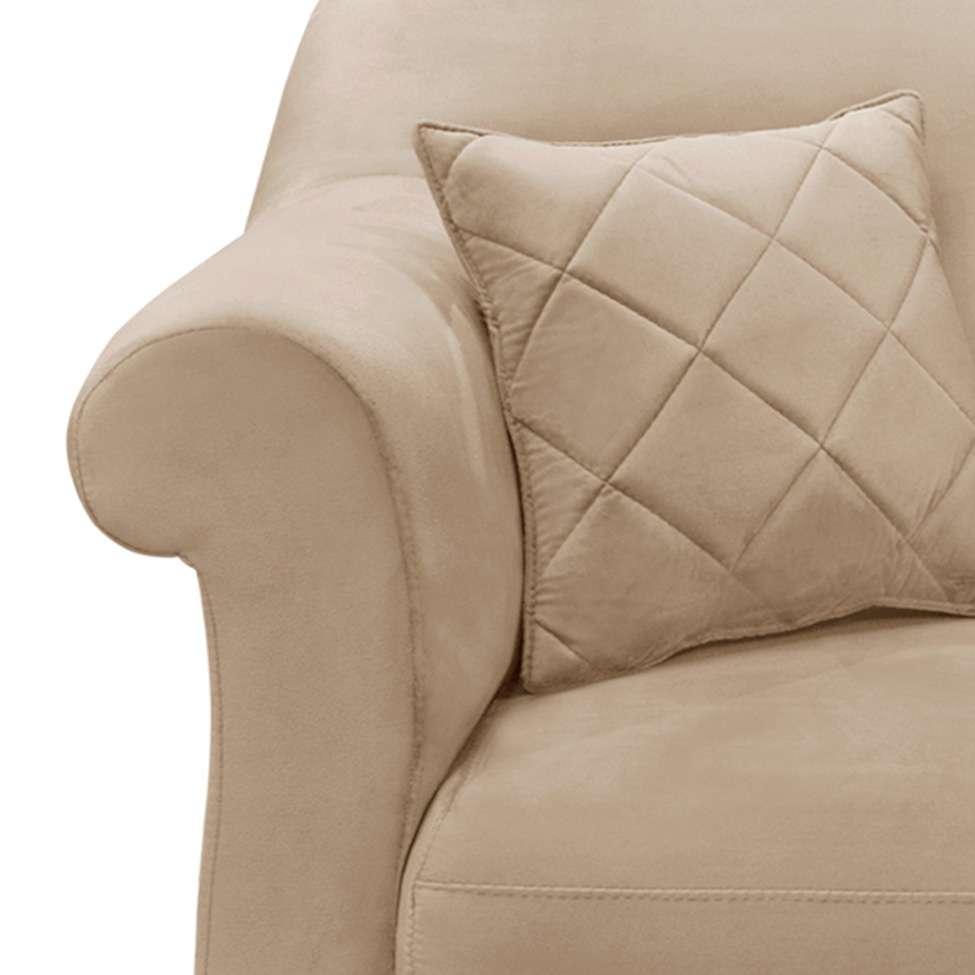 Poltrona Abruzzo Suede Bege - 8