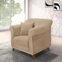 Poltrona Abruzzo Suede Bege - 2