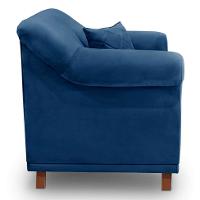 Poltrona Abruzzo Suede Azul Marinho - 6