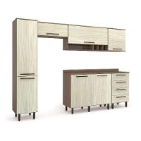 Cozinha Compacta Evolution 7 PT 4 GV Legno e Crema - 2