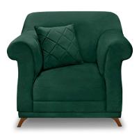 Poltrona Abruzzo Veludo Verde Floresta - 5