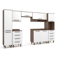 Cozinha Compacta Evolution 8 PT 8 GV Branco e Tannat - 2
