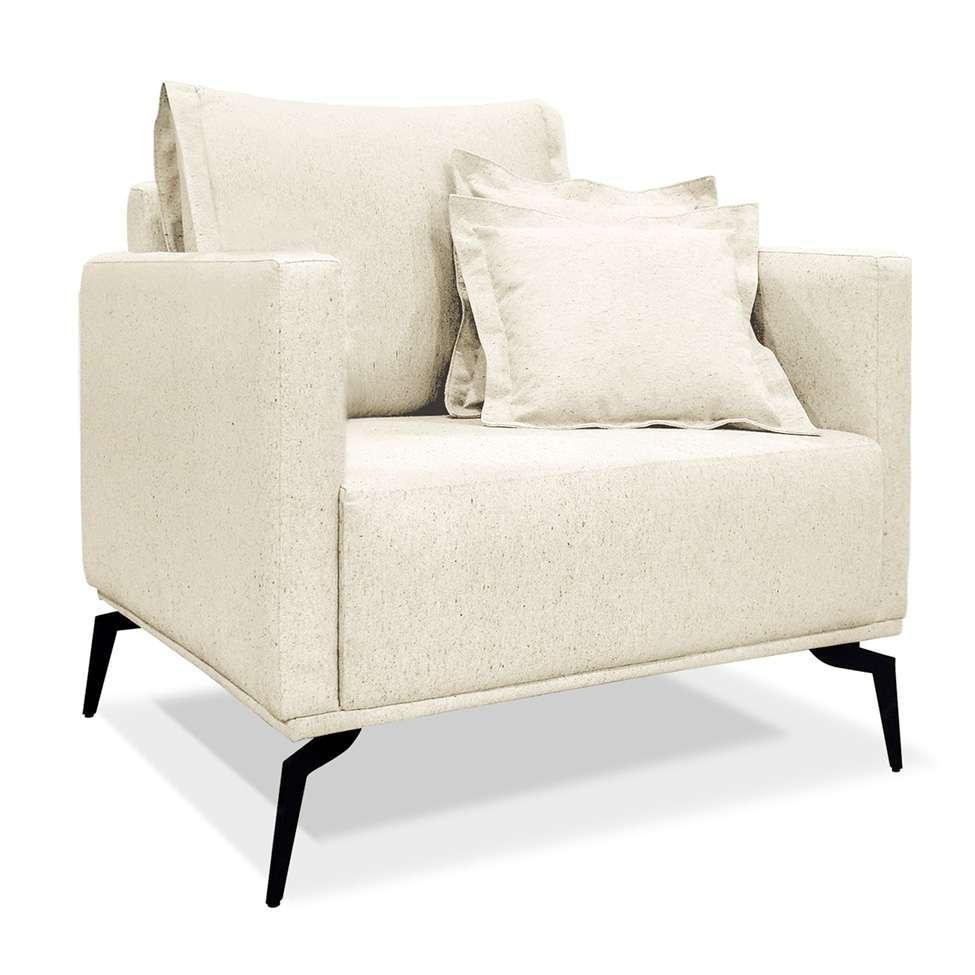 Poltrona Lazio Linho Natural - 1