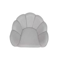 Poltrona Ariel Pé Palito Linho Creme e Bronze - 6