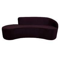 Sofá 3 Lugares Mezzo I Veludo Uva - 2