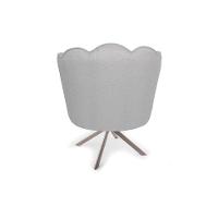 Poltrona Ariel Giratória Linho Creme e Champagne - 6