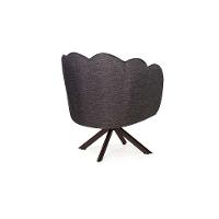 Poltrona Ariel Giratória Linho Mescla Marrom e Chocolate