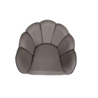 Poltrona Ariel Giratória Linho Fendi e Chocolate - 5