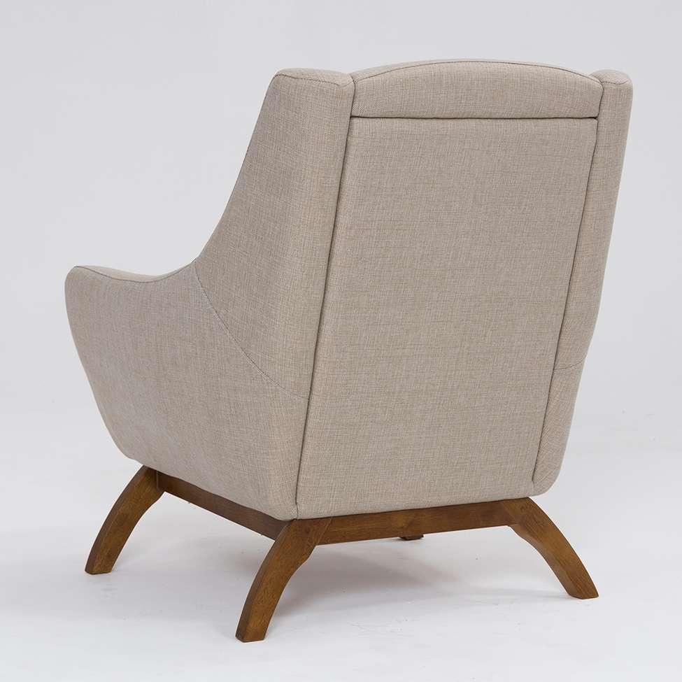 Poltrona Juliet Linho Aveia e Madeira - 4