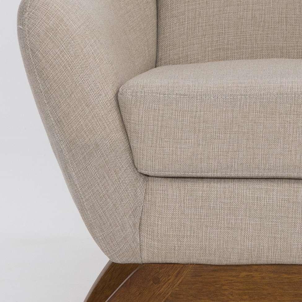 Poltrona Juliet Linho Aveia e Madeira - 6