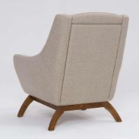 Poltrona Juliet Linho Aveia e Madeira