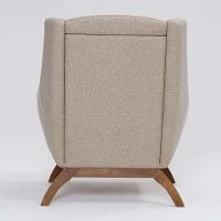 Poltrona Juliet Linho Aveia e Madeira - 5