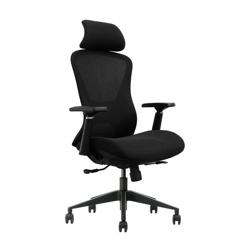 Cadeira de Escritório Presidente Giratória NR17 Lead Preta - 1