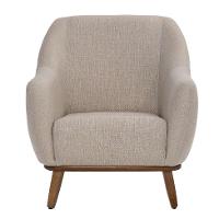 Poltrona Paloma Linho Aveia e Castanho - 2