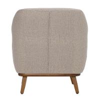 Poltrona Paloma Linho Aveia e Castanho - 6