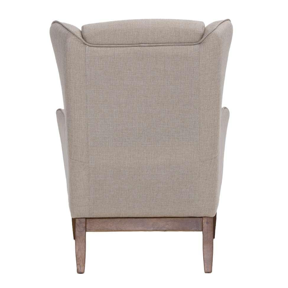 Poltrona Milena Linho Aveia e Madeira - 6