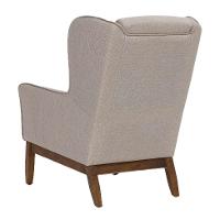 Poltrona Milena Linho Aveia e Madeira - 5