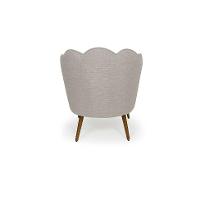 Poltrona Ariel Pé Palito Linho Aveia e Madeira - 5