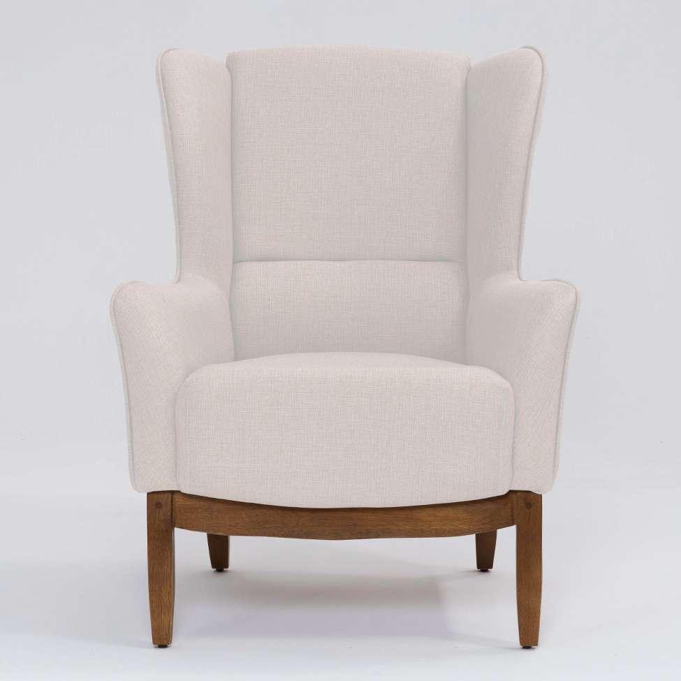 Poltrona Milena Linho Pérola e Madeira - 2