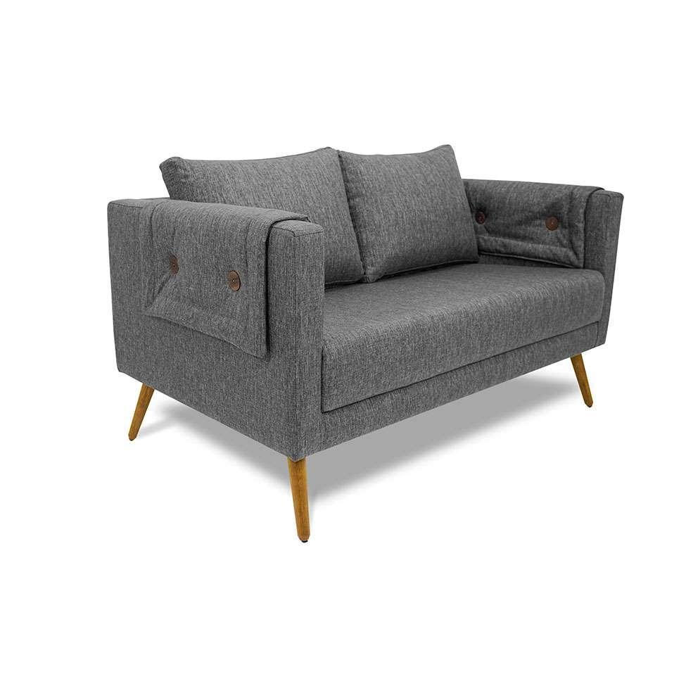 Namoradeira Liv Linho Mescla Chumbo - 1