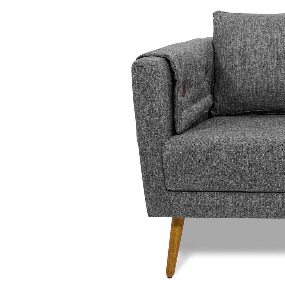 Namoradeira Liv Linho Mescla Chumbo - 7