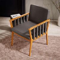 Poltrona Chicago Linho Cinza