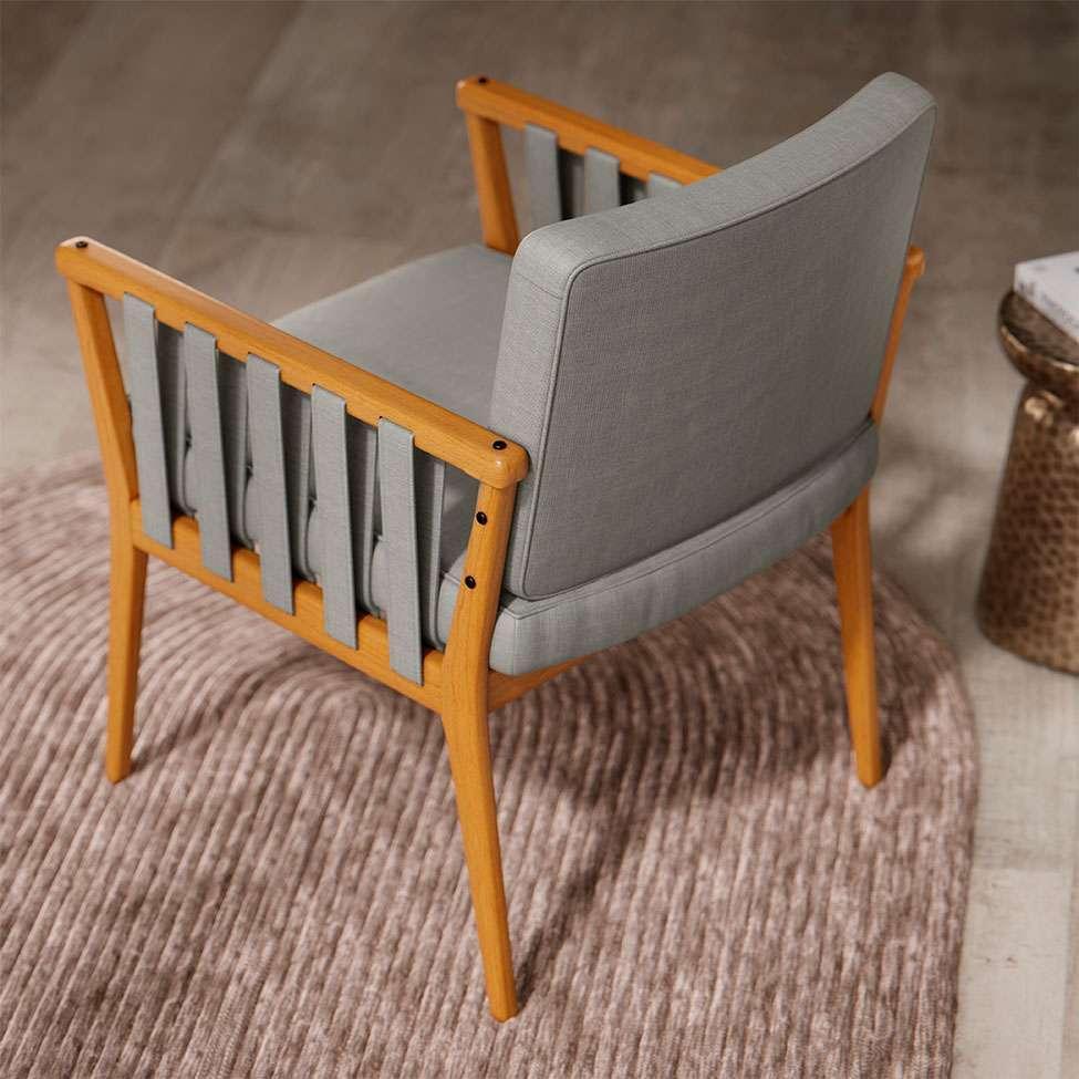 Poltrona Chicago Linho Cimento - 5