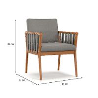 Poltrona Chicago Linho Cimento - 3