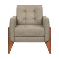 Poltrona Brooklin Linho Areia