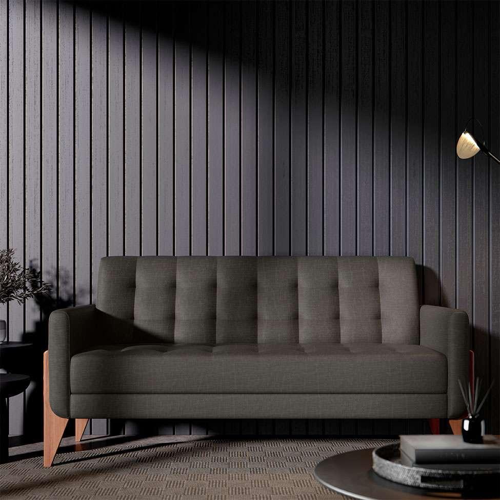 Sofá 3 Lugares Brooklin Linho Mescla 230 cm - 4