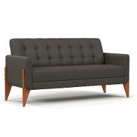 Sofá 3 Lugares Brooklin Linho Mescla 230 cm - 1