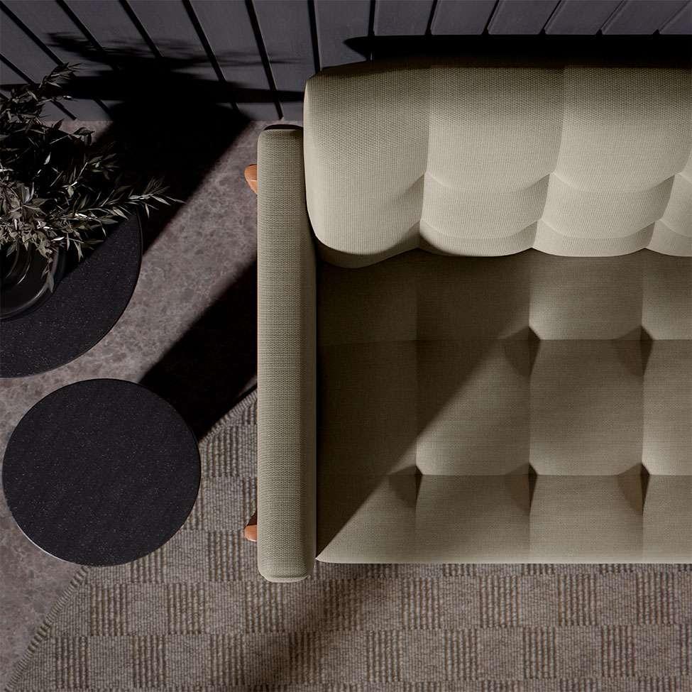 Sofá 3 Lugares Brooklin Linho Areia 230 cm - 6