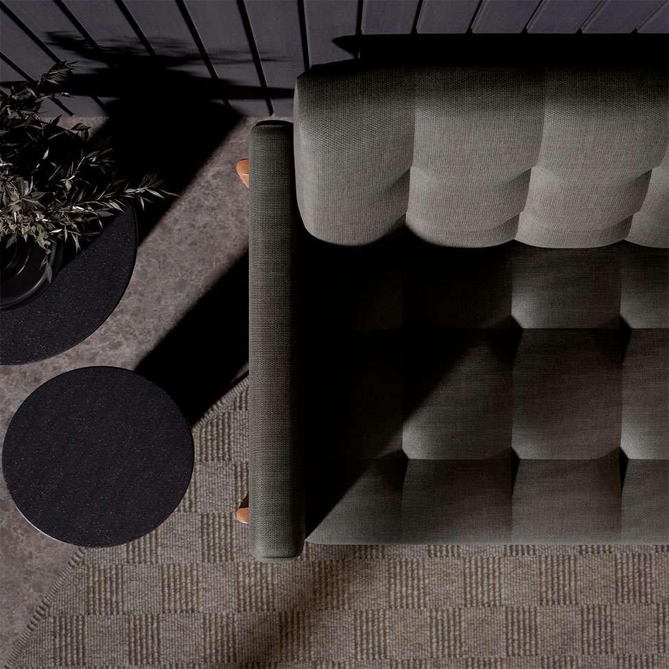 Sofá 3 Lugares Brooklin Linho Mescla 200 cm - 5