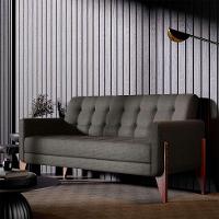 Sofá 3 Lugares Brooklin Linho Mescla 200 cm - 2