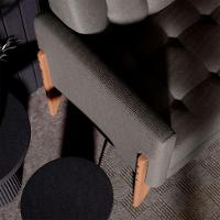 Sofá 3 Lugares Brooklin Linho Mescla 200 cm - 6