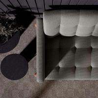 Sofá 3 Lugares Brooklin Linho Cimento 200 cm - 6