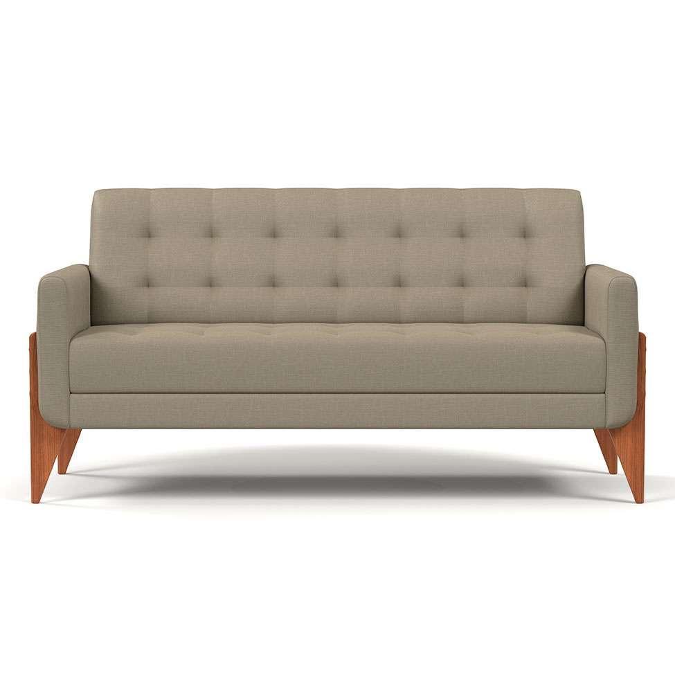 Sofá 3 Lugares Brooklin Linho Areia 200 cm - 5