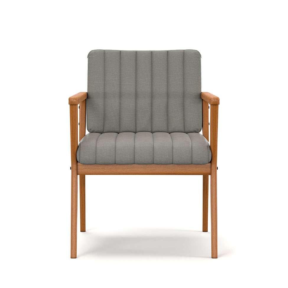 Poltrona Miami Linho Cimento - 4