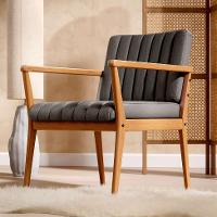 Poltrona Miami Linho Cinza - 5