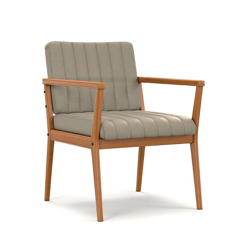 Poltrona Miami Linho Areia - 1