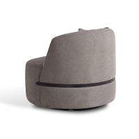 Poltrona Laila Bouclé Bege e Preta