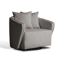 Poltrona Antonella Veludo Cinza - 1