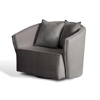 Poltrona Antonella Veludo Cinza - 2