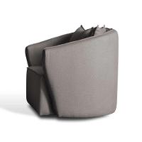 Poltrona Antonella Veludo Cinza - 5