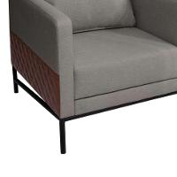 Poltrona Kiara Veludo Cinza - 2