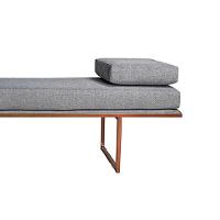 Banco 2 Lugares Galli Linho Cinza e Dourado 140 cm - 2